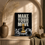 Make Your Move — Motivational Chess Framed Wall Art | GH-F029