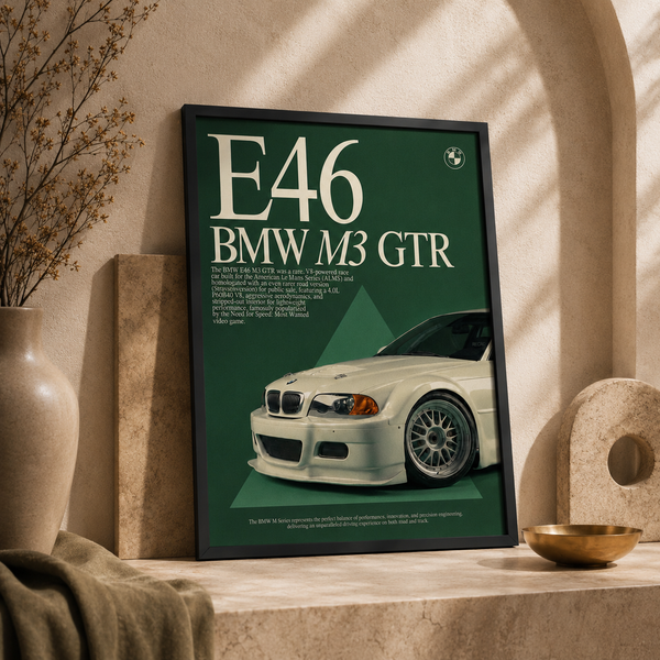 لوحة بي إم دبليو إي 46 — القوة الخضراء | GH-F037