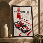 Race Engineering — Porsche 963 Hypercar Framed Wall Art | GH-F041