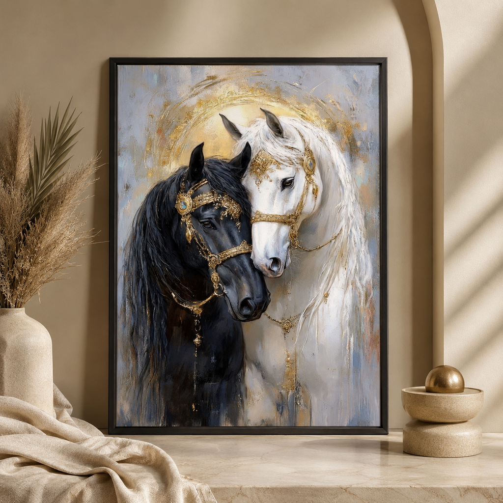 لوحة التوازن الملكي — الخيل العربي | GH-F010