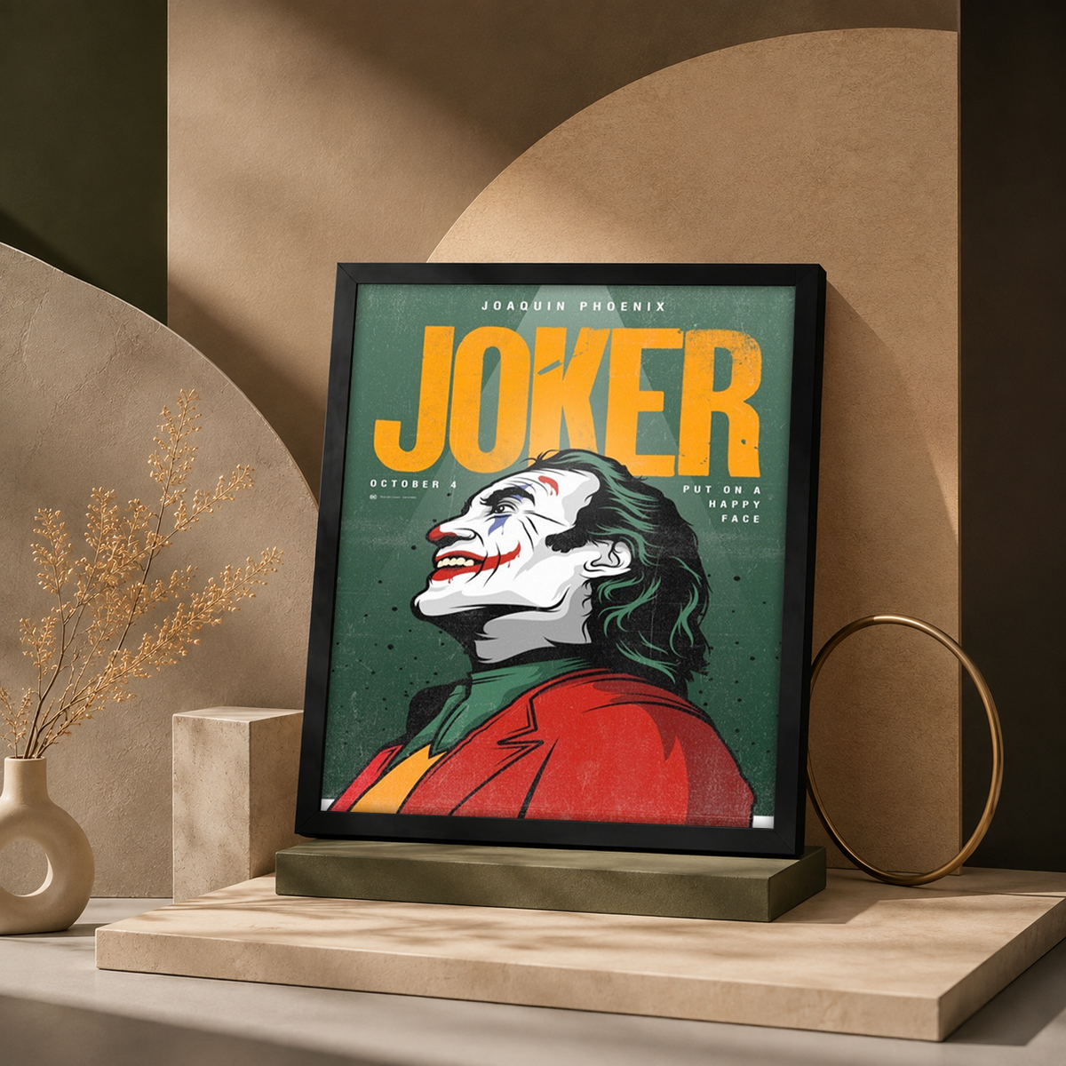 Put On a Happy Face — Joker Framed Wall Art | GH-F062