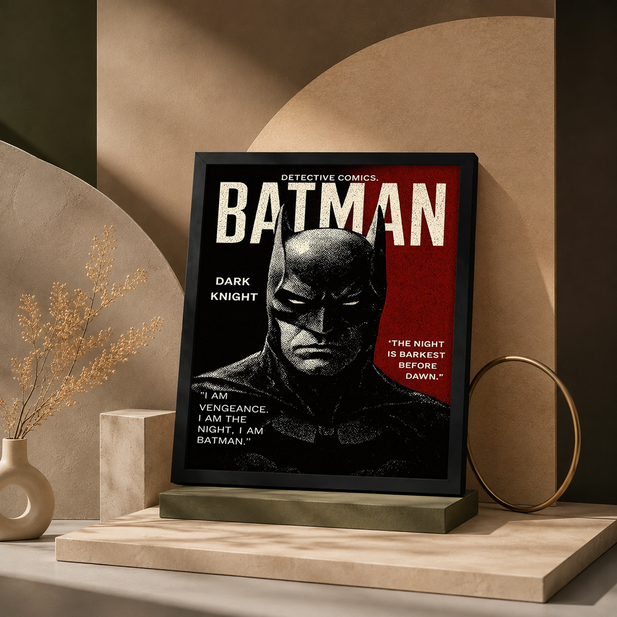 The Dark Knight — Batman Detective Comics Framed Wall Art | GH-F061