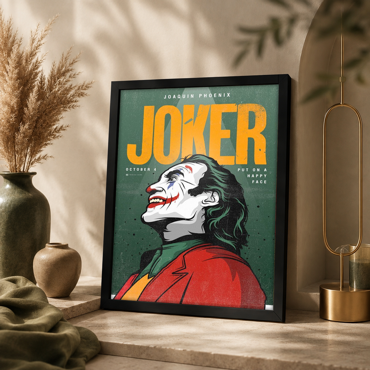 Put On a Happy Face — Joker Framed Wall Art | GH-F062