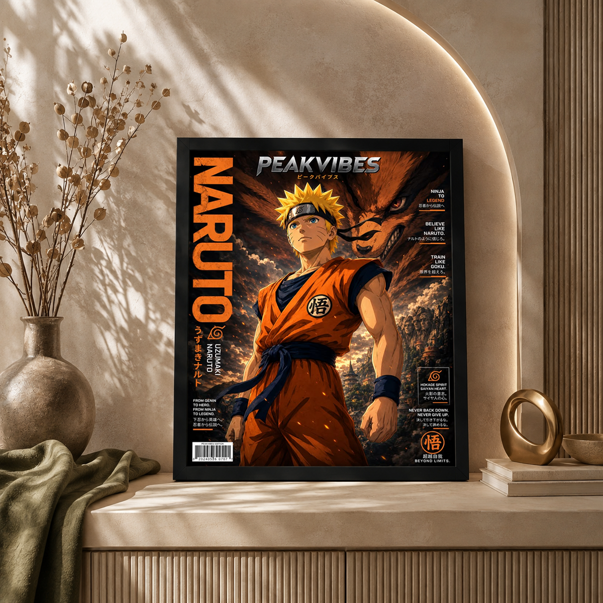 Ninja Spirit — Naruto Anime Framed Wall Art | GH-F059