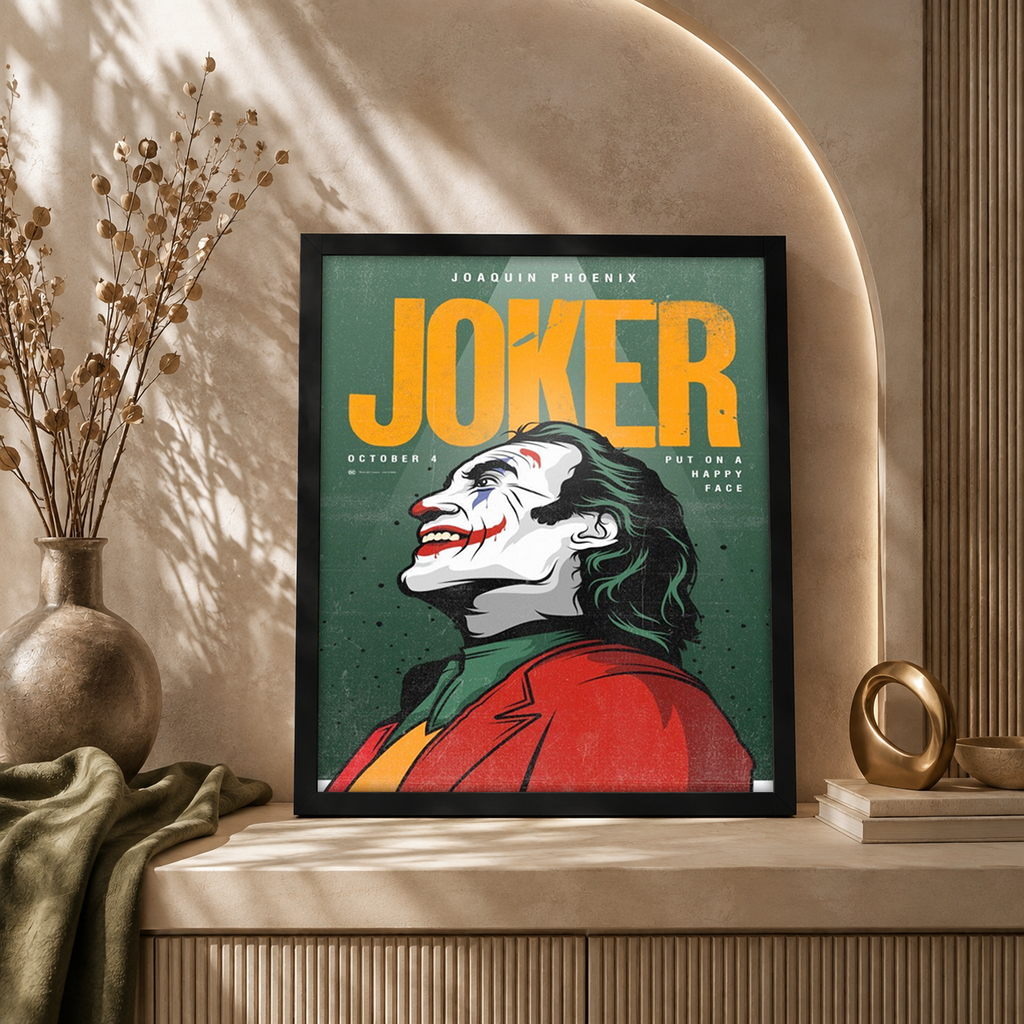 Put On a Happy Face — Joker Framed Wall Art | GH-F062