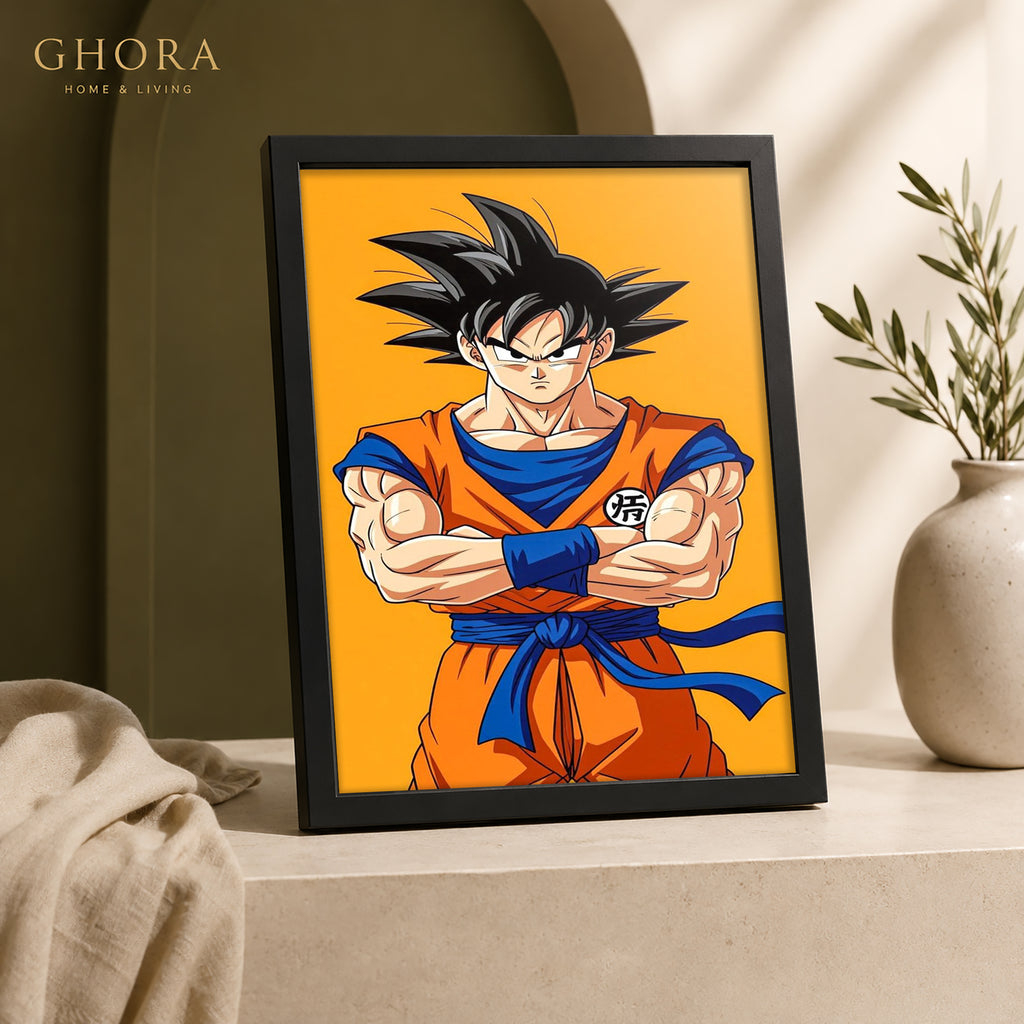Saiyan Power — Goku Anime Framed Wall Art | GH-F083