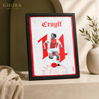 Ajax Fourteen — Cruyff Football Framed Wall Art | GH-F105