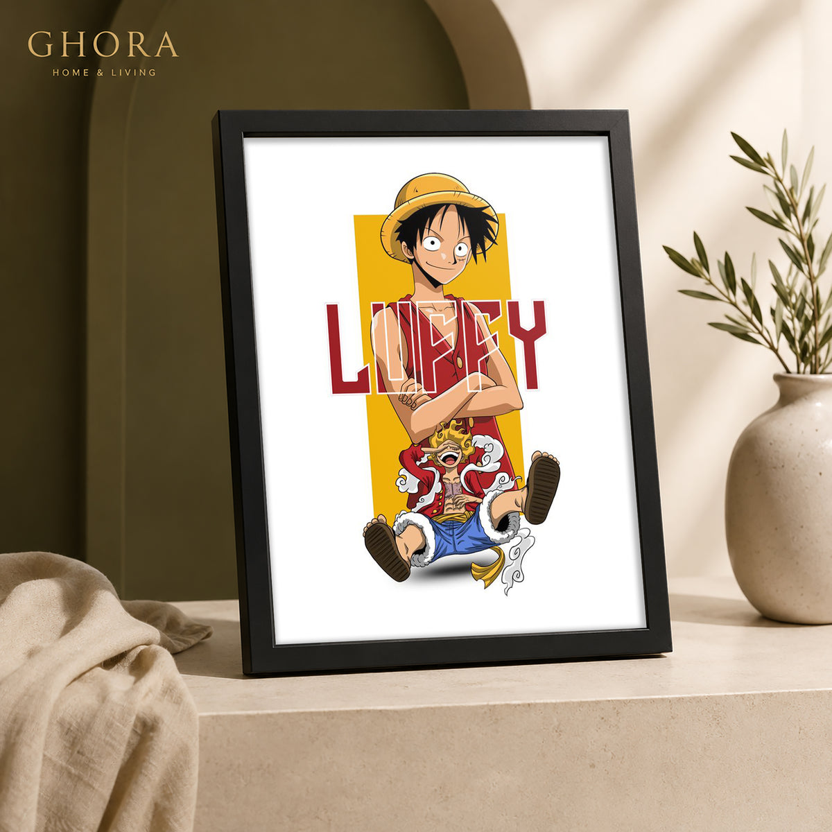 Straw Hat Smile — Luffy Anime Framed Wall Art | GH-F106