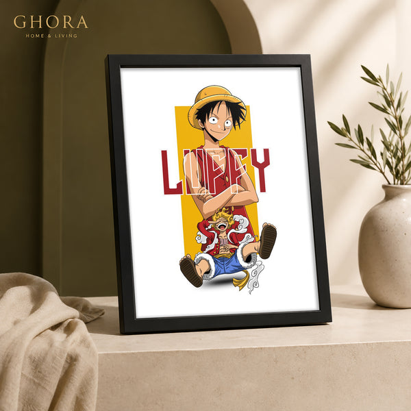 Straw Hat Smile — Luffy Anime Framed Wall Art | GH-F106
