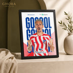 Goal Goal Goal — Griezmann Football Framed Wall Art | GH-F110
