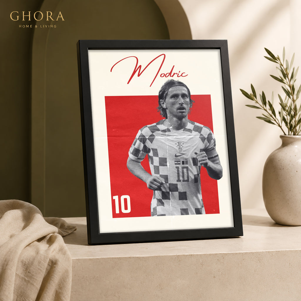 Croatia Ten — Modric Football Framed Wall Art | GH-F125