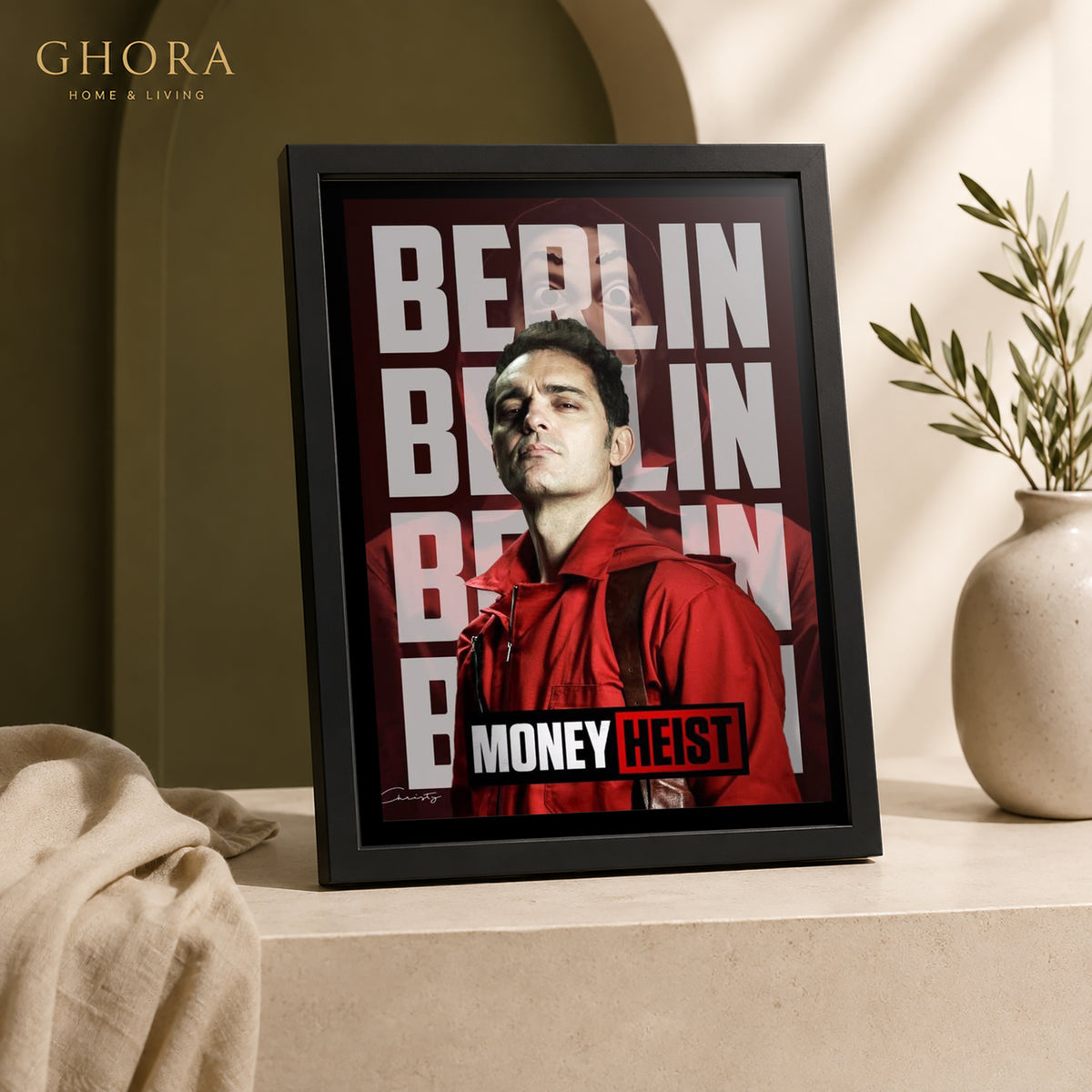 Berlin — Money Heist Cinematic Framed Wall Art | GH-F133