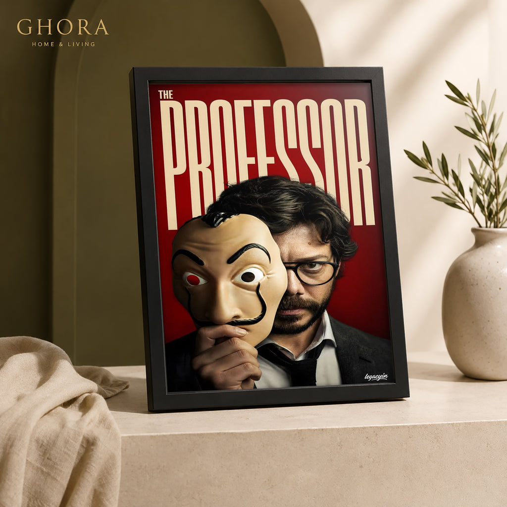 The Professor Mask — Professor Cinematic Framed Wall Art | GH-F135