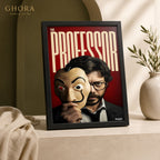 The Professor Mask — Professor Cinematic Framed Wall Art | GH-F135