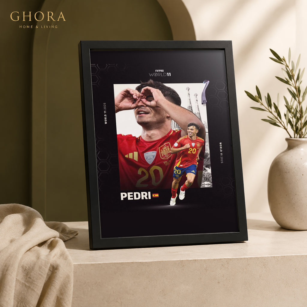 Pedri Editorial — Pedri Football Framed Wall Art | GH-F137