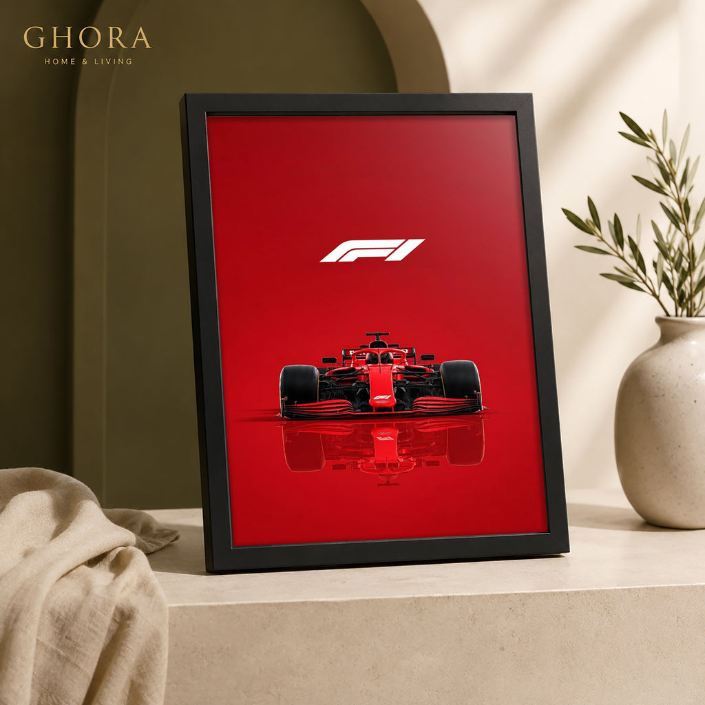 Red Formula — Formula Racing Automotive Framed Wall Art | GH-F157