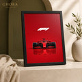 Red Formula — Formula Racing Automotive Framed Wall Art | GH-F157