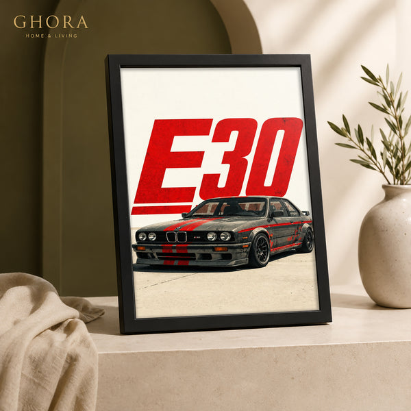 لوحة بي إم دبليو إي 30 — الكلاسيكية | GH-F163