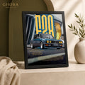 E28 Retro — BMW E28 Automotive Framed Wall Art | GH-F166