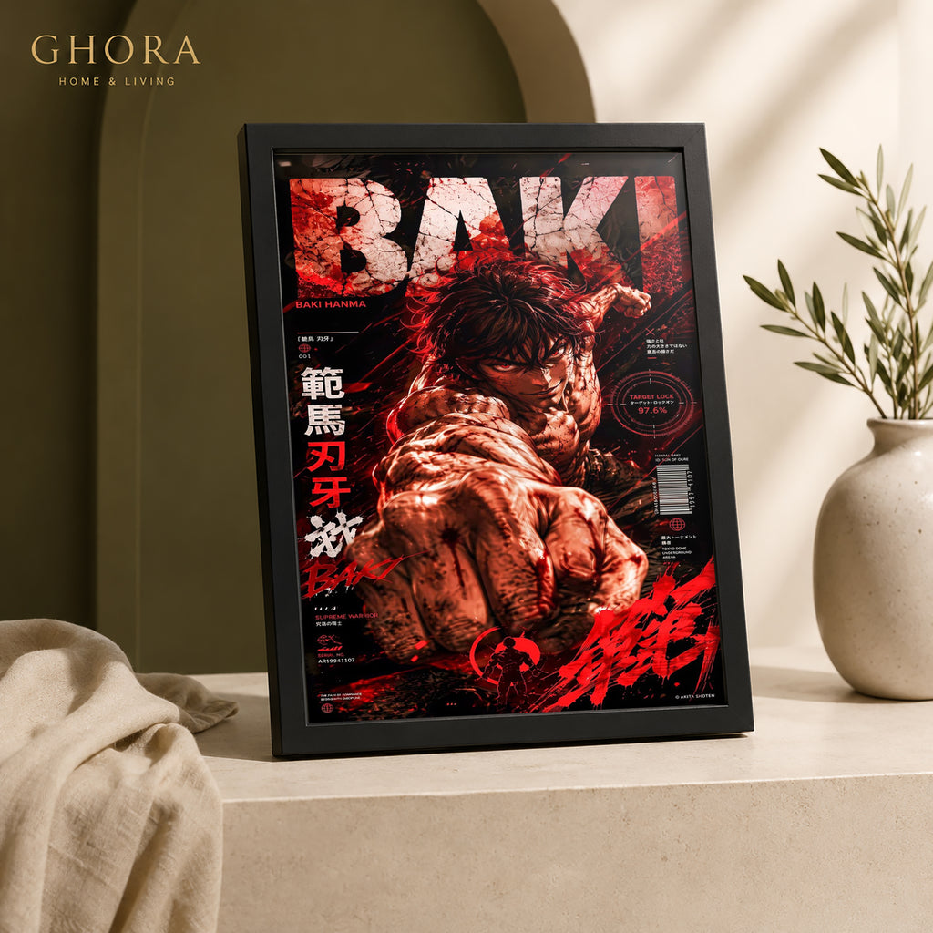 Baki Street — Baki Anime Framed Wall Art | GH-F172