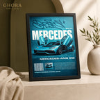 AMG One Blue — Mercedes-AMG ONE Automotive Framed Wall Art | GH-F173
