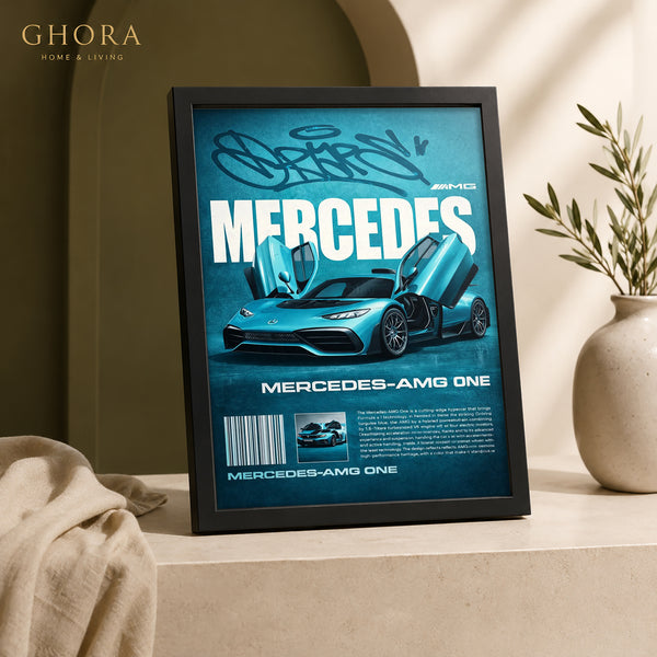 AMG One Blue — Mercedes-AMG ONE Automotive Framed Wall Art | GH-F173