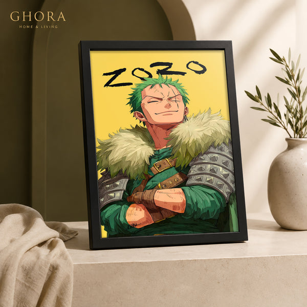 Zoro Gold — Zoro Anime Framed Wall Art | GH-F182