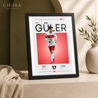 Guler Seventeen — Güler Football Framed Wall Art | GH-F187