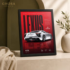 LFA Red — Lexus LFA Automotive Framed Wall Art | GH-F225