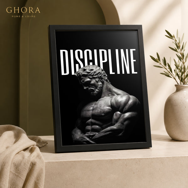 Discipline — Gym Motivation Motivational Framed Wall Art | GH-F254