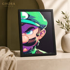 Luigi Green — Luigi Cartoon Framed Wall Art | GH-F264