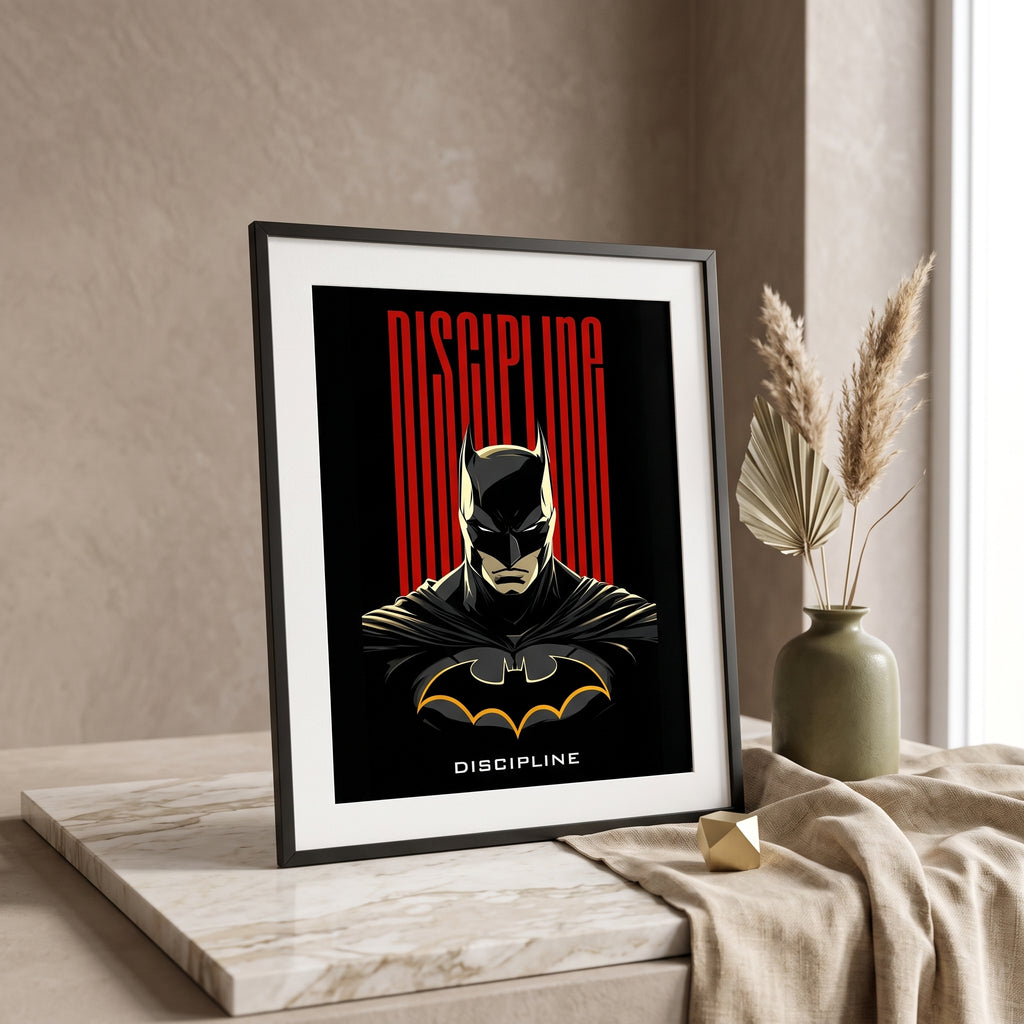 Dark Discipline — Vigilante Hero Framed Wall Art | GH-F044