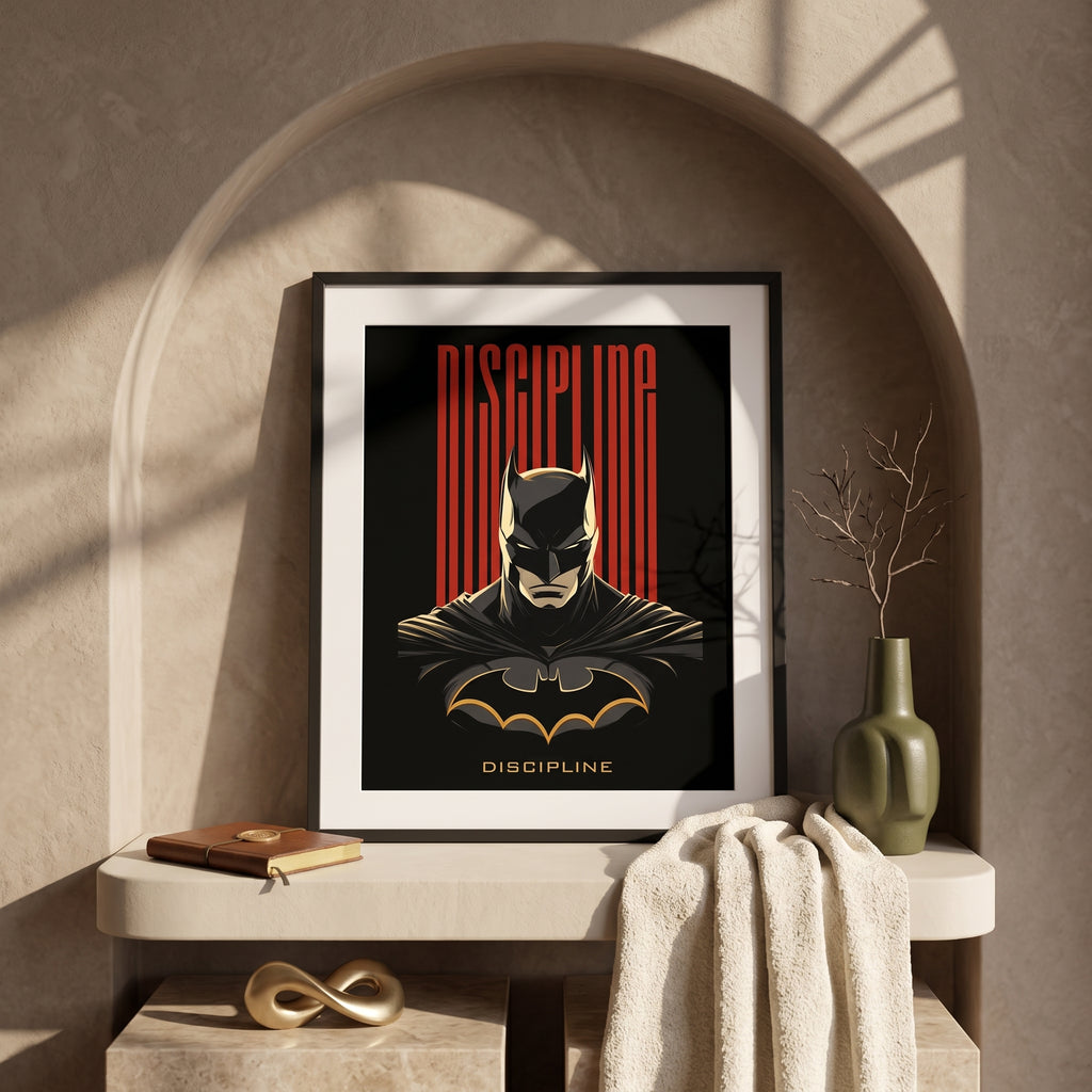 Dark Discipline — Vigilante Hero Framed Wall Art | GH-F044