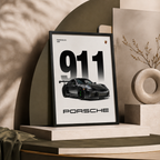 Midnight 911 — Porsche GT3 Automotive Framed Wall Art | GH-F033