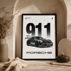Midnight 911 — Porsche GT3 Automotive Framed Wall Art | GH-F033