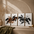 Equestrian Motion — Horse Racing Framed Wall Art | GH-F020